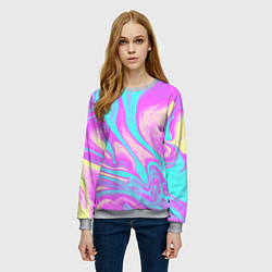 Свитшот женский DIGITAL ART, цвет: 3D-меланж — фото 2