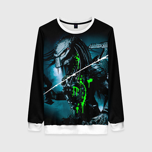 Женский свитшот PREDATOR / 3D-Белый – фото 1