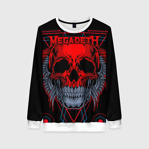 Женский свитшот Megadeth / 3D-Белый – фото 1