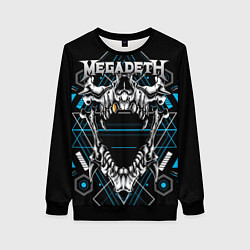 Свитшот женский Megadeth, цвет: 3D-черный