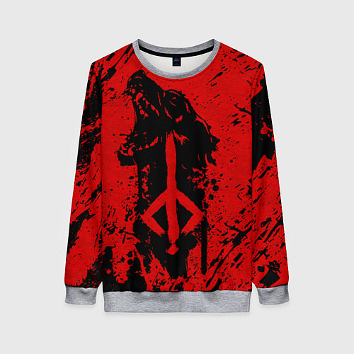 Женский свитшот BLOODBORNE / 3D-Меланж – фото 1
