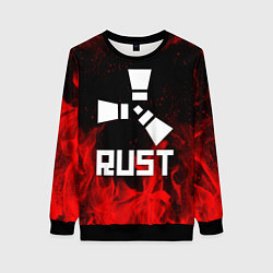Свитшот женский RUST, цвет: 3D-черный