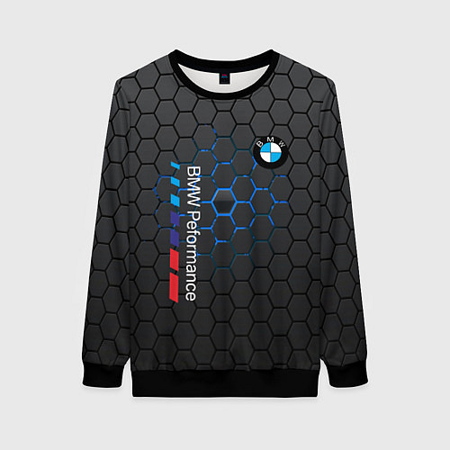 Женский свитшот BMW / 3D-Черный – фото 1