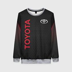 Свитшот женский TOYOTA, цвет: 3D-меланж
