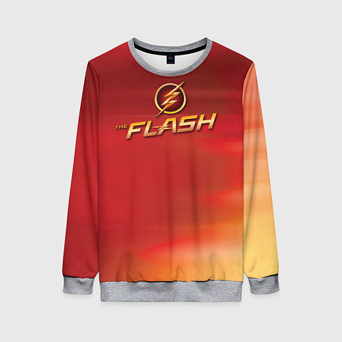 Женский свитшот The Flash Logo Pattern / 3D-Меланж – фото 1