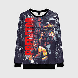 Женский свитшот Predator - jungle texture