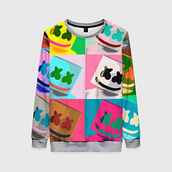 Свитшот женский Marshmello, цвет: 3D-меланж
