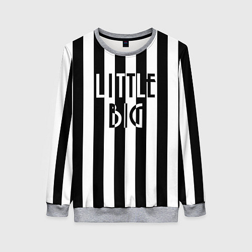 Женский свитшот Литл,биг / 3D-Меланж – фото 1