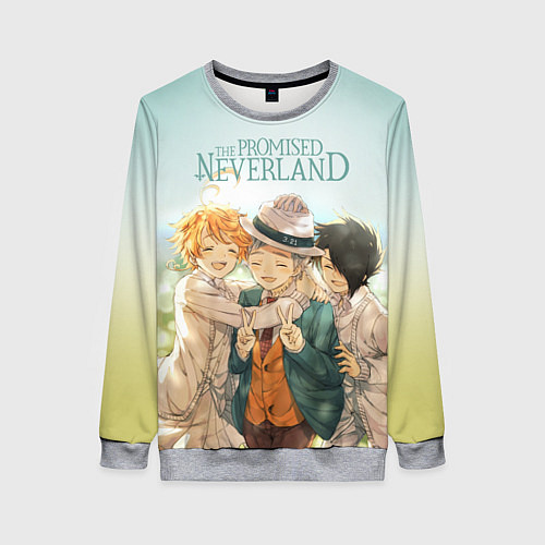 Женский свитшот The Promised Neverland / 3D-Меланж – фото 1
