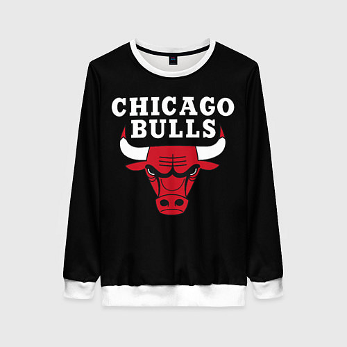 Женский свитшот CHICAGO BULLS / 3D-Белый – фото 1