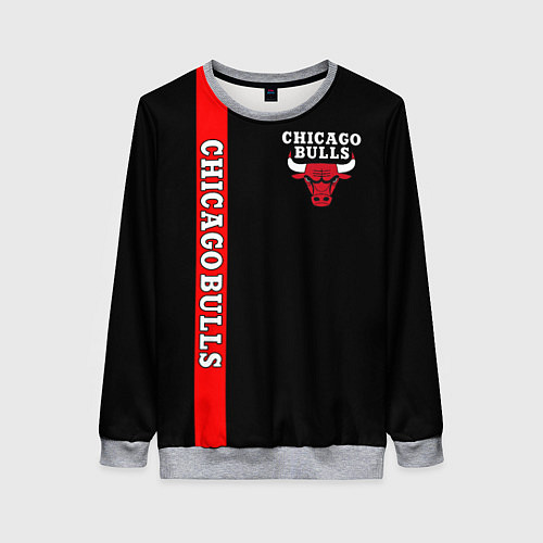 Женский свитшот CHICAGO BULLS / 3D-Меланж – фото 1