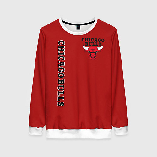 Женский свитшот CHICAGO BULLS / 3D-Белый – фото 1