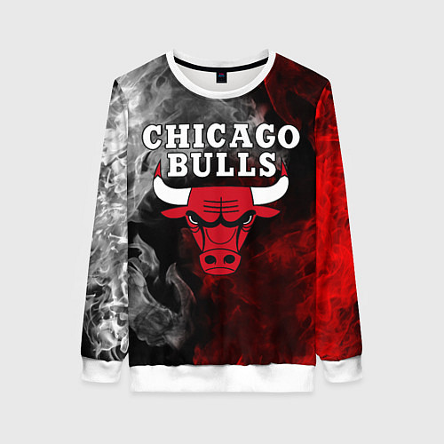 Женский свитшот CHICAGO BULLS / 3D-Белый – фото 1