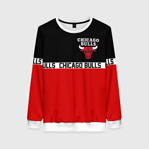 Женский свитшот CHICAGO BULLS / 3D-Белый – фото 1