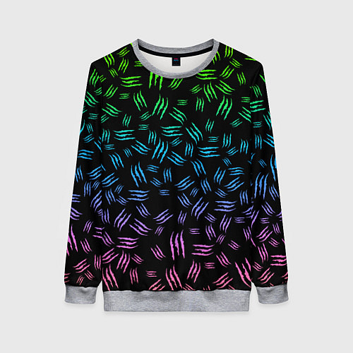 Женский свитшот PATTERN MONSTER ENERGY Z / 3D-Меланж – фото 1