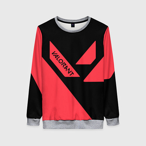 Женский свитшот VALORANT / 3D-Меланж – фото 1