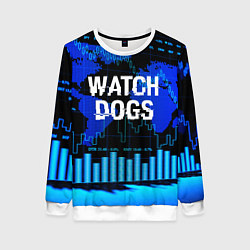 Свитшот женский Watch Dogs, цвет: 3D-белый