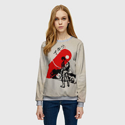 Свитшот женский Ink, цвет: 3D-меланж — фото 2