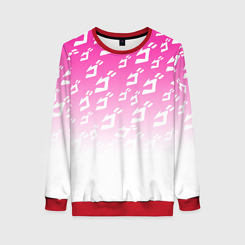 Женский свитшот JOJOS BIZARRE ADVENTURE / 3D-Красный – фото 1