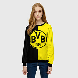 Свитшот женский BORUSSIA, цвет: 3D-черный — фото 2