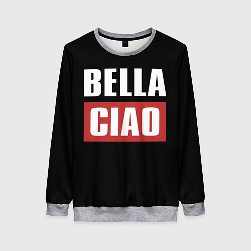 Женский свитшот Bella Ciao / 3D-Меланж – фото 1