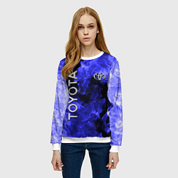 Свитшот женский TOYOTA, цвет: 3D-белый — фото 2