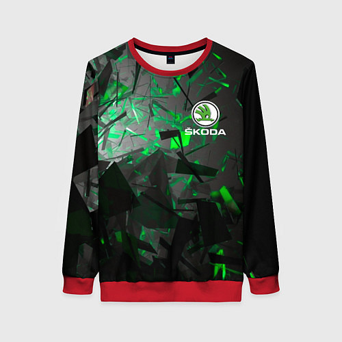 Женский свитшот SKODA / 3D-Красный – фото 1