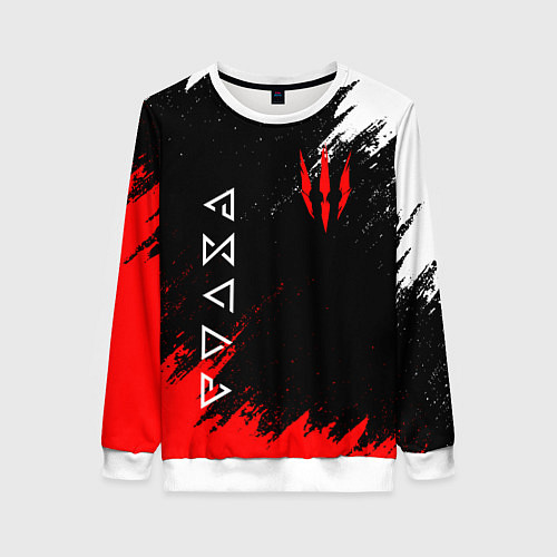 Женский свитшот The Witcher / 3D-Белый – фото 1