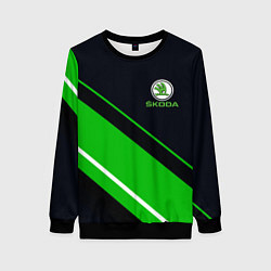 Свитшот женский SKODA, цвет: 3D-черный