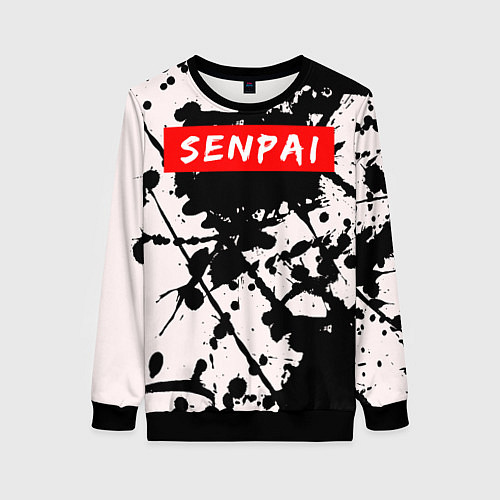 Женский свитшот SENPAI / 3D-Черный – фото 1