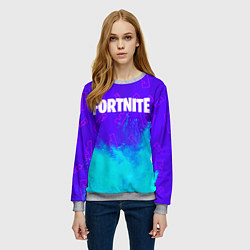 Свитшот женский FORTNITE ФОРТНАЙТ, цвет: 3D-меланж — фото 2