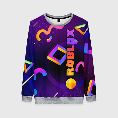 Женский свитшот Roblox / 3D-Меланж – фото 1
