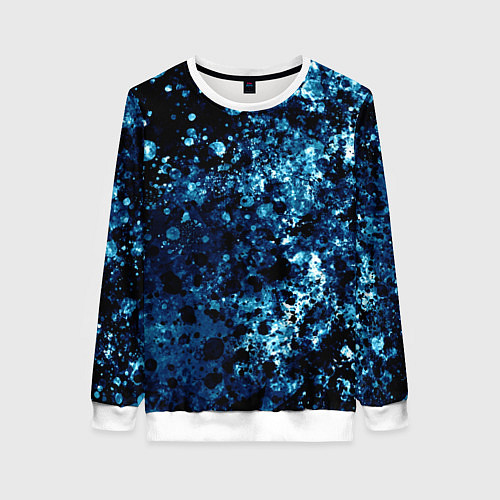 Женский свитшот Абстракция жидкость / 3D-Белый – фото 1