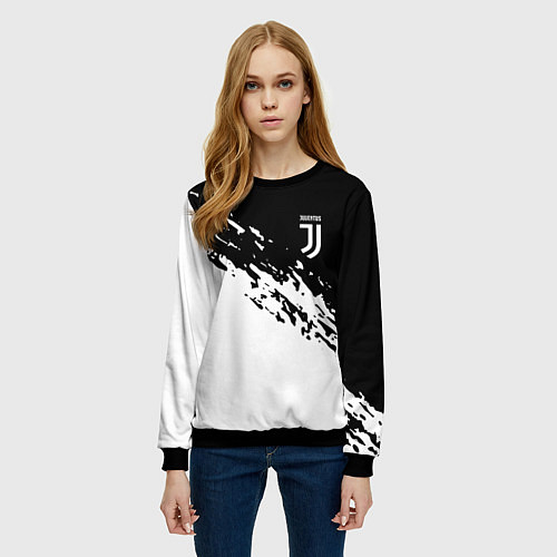 Женский свитшот JUVENTUS / 3D-Черный – фото 3