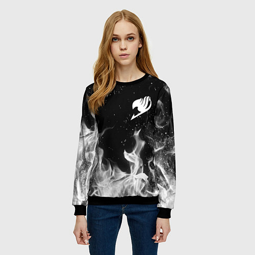 Женский свитшот FAIRY TAIL ХВОСТ ФЕИ / 3D-Черный – фото 3
