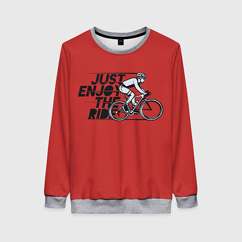 Женский свитшот Just Enjoy the Ride Z / 3D-Меланж – фото 1