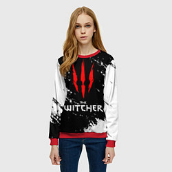 Свитшот женский The Witcher, цвет: 3D-красный — фото 2