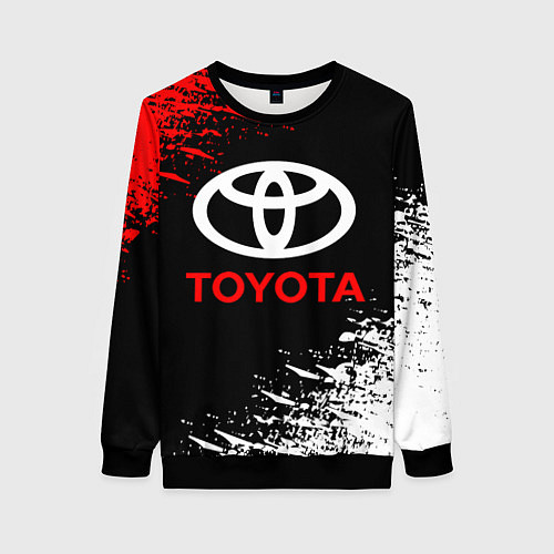 Женский свитшот TOYOTA / 3D-Черный – фото 1