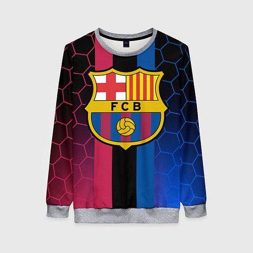 Женский свитшот BARSELONA / 3D-Меланж – фото 1