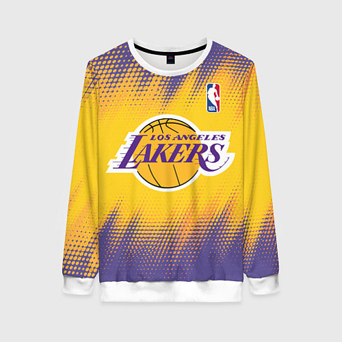 Женский свитшот Los Angeles Lakers / 3D-Белый – фото 1