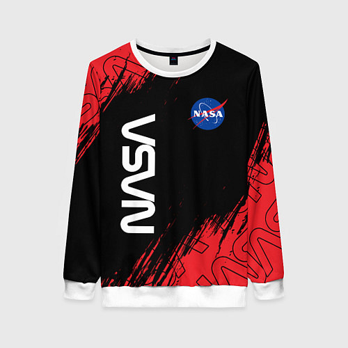 Женский свитшот NASA НАСА / 3D-Белый – фото 1