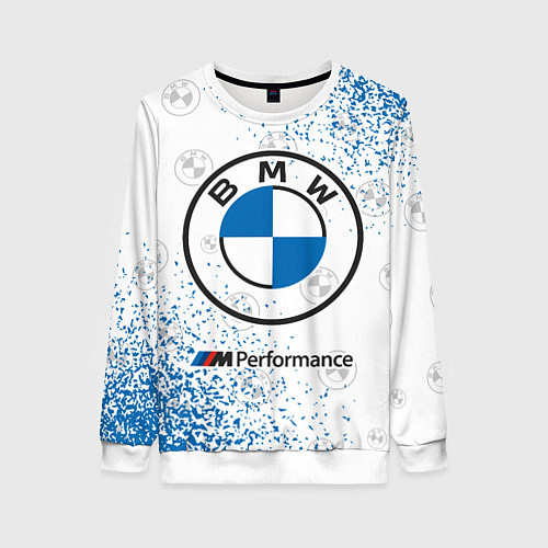 Женский свитшот BMW БМВ / 3D-Белый – фото 1