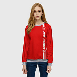 Свитшот женский СССР, цвет: 3D-меланж — фото 2