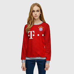 Свитшот женский FC Bayern Munchen, цвет: 3D-меланж — фото 2