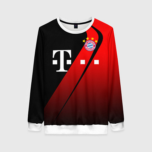 Женский свитшот FC Bayern Munchen Форма / 3D-Белый – фото 1
