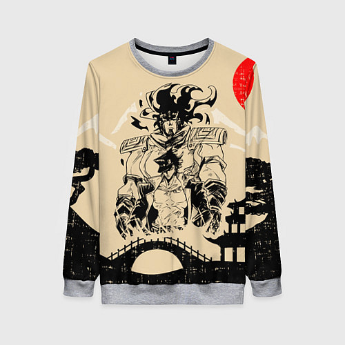 Женский свитшот JoJo Bizarre Adventure / 3D-Меланж – фото 1