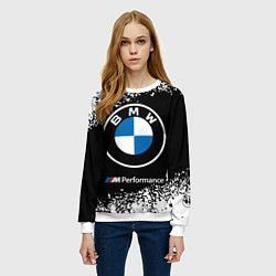 Свитшот женский BMW БМВ, цвет: 3D-белый — фото 2