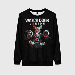 Свитшот женский Watch Dogs Legion, цвет: 3D-черный
