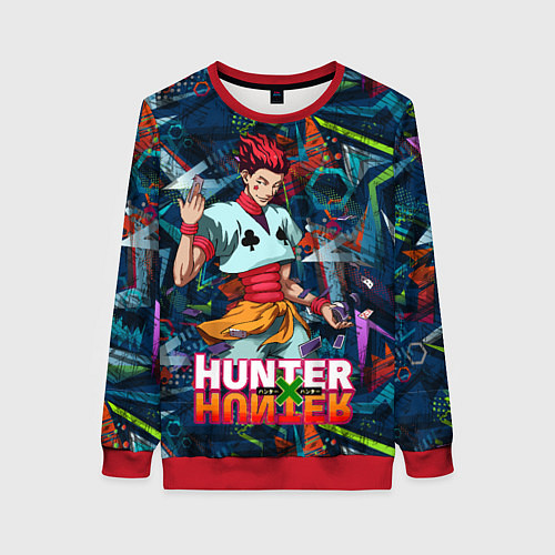 Женский свитшот Хисока Hunter x Hunter / 3D-Красный – фото 1