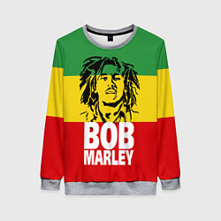 Свитшот женский Bob Marley, цвет: 3D-меланж